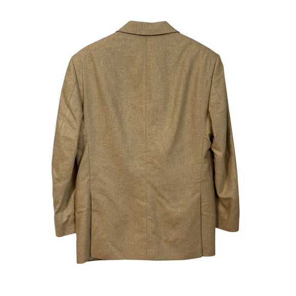 Jos A Bank Signature Silk Sport Coat Tan 40 Short Blazer Mens Jacket Derby - Picture 3 of 14